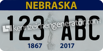 US-Kennzeichen Nebraska